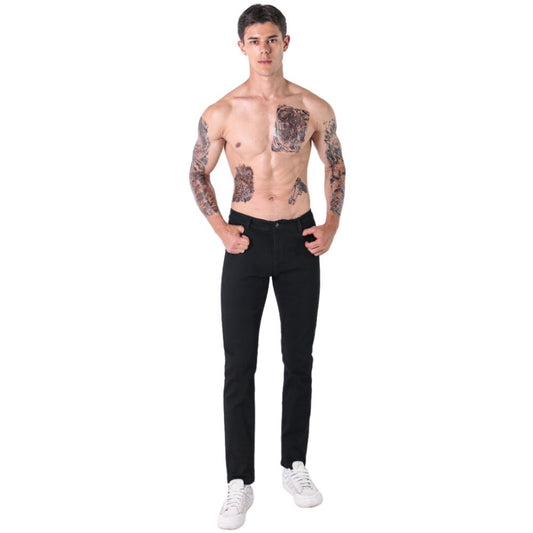 L'MONTE Imported Men's Denim Black Skinny Fit Stretchable Jeans My Store