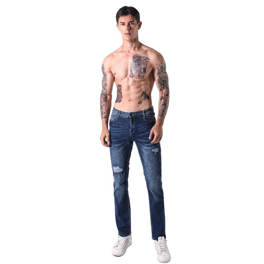 L'MONTE Imported Denim Jeans Pant for Men Blue Stretchable Jeans My Store