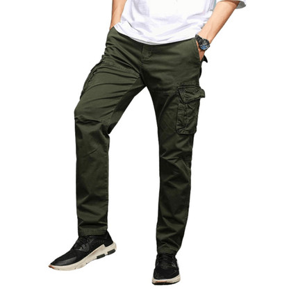 L'MONTE Imported Men's Regular Fit Casual Green Cotton Cargo Joggers My Store