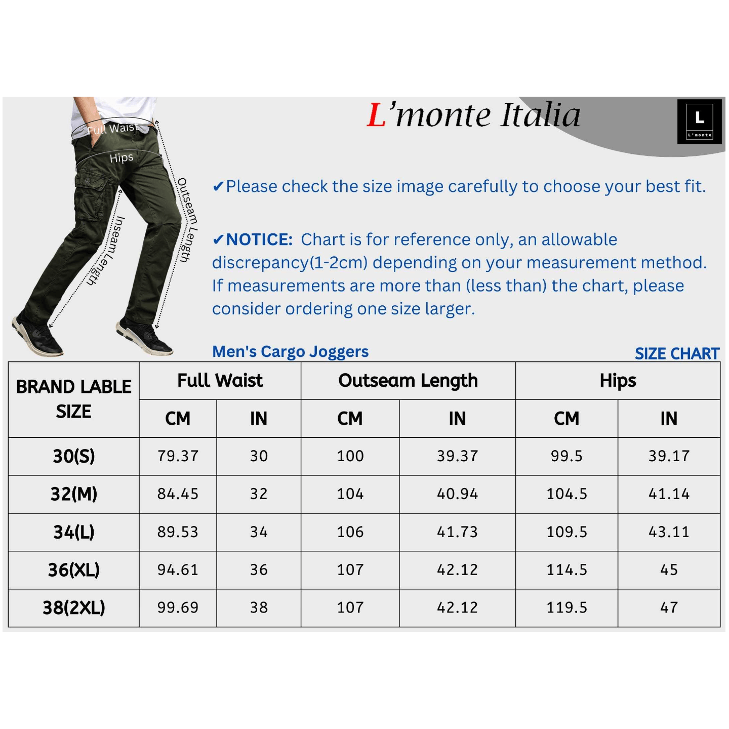 L'MONTE Imported Men's Regular Fit Casual Green Cotton Cargo Joggers My Store