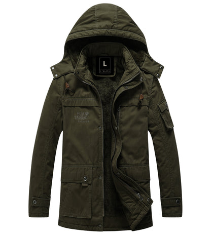 L'MONTE Men's Army Green Heavy-Duty Winter Jacket My Store