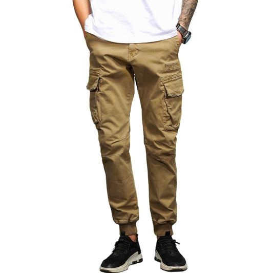 L'MONTE Imported Slim Fit Khaki Joggers My Store