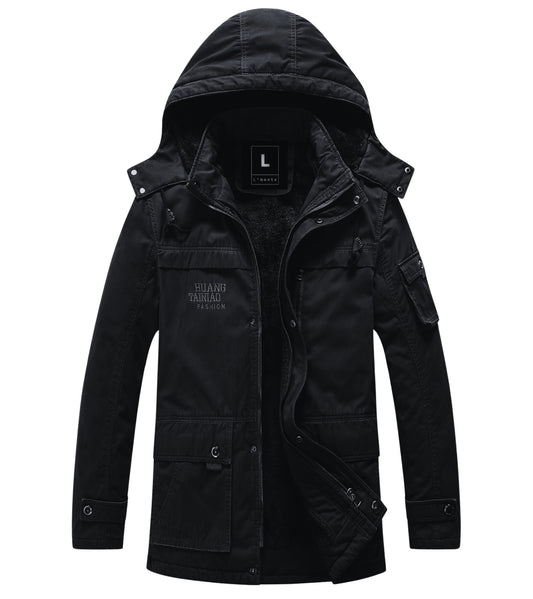 L'MONTE Men's Black Heavy-Duty Winter Jacket My Store