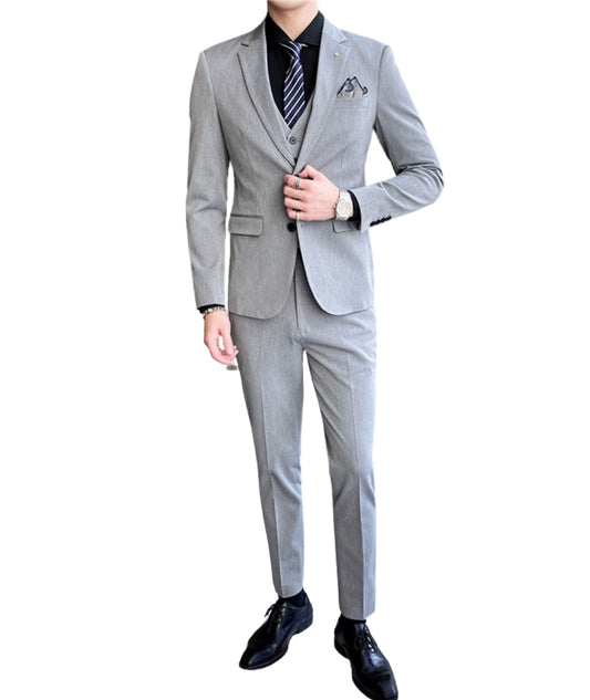 L'MONTE Imported 3 Piece Suit Blazer for Men Formal Slim Fit Two Button Closure Coat (BLSLM96002) My Store