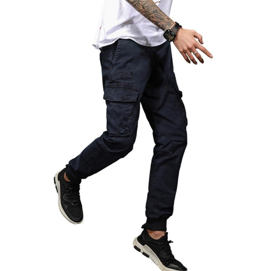 L'MONTE Imported Slim Fit Blue Joggers My Store